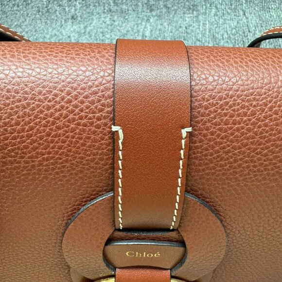 100% Authentic Chloe Suede Darryl Saddle Shoulder Bag - Picture 8 of 14